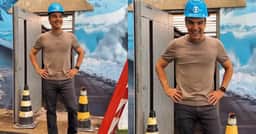 Tadeu Schmidt visita nova casa do BBB 26