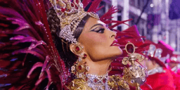 Juliana Paes elogia nova rainha da Viradouro