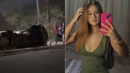 ES: Jovem morre após namorado capotar carro durante racha