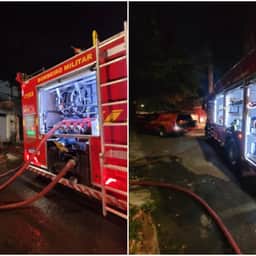 Corpo de Bombeiros combate incêndio no Norte de BH