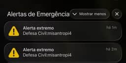 "Tudo indica que foi ataque hacker", diz Defesa Civil sobre alerta na madrugada
