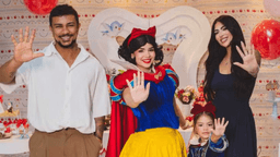 Xamã celebra os cinco anos da filha Hanna