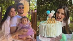 Camila Queiroz celebra 33 anos em família
