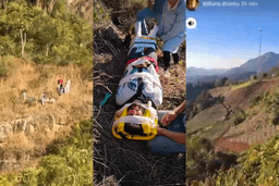 Piloto de parapente é resgatado após queda na Zona da Mata mineira
