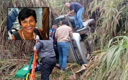Mulher que ficou 60 horas em carro após acidente na MG-444 deve receber alta