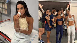 Influenciadora Thays Nogueira se acidenta na mansão de Vini Jr