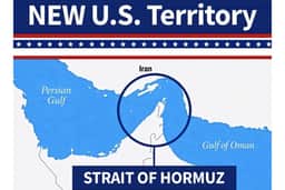 Trump publica mapa e chama Estreito de Ormuz de "novo território dos EUA"