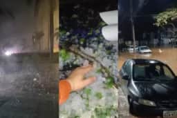 Após temporal, Ipatinga cancela aulas em escolas e registra estragos