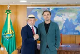 Lula recebe Leonardo DiCaprio no Planalto para falar sobre clima e Amazônia