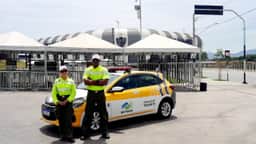 Operação de trânsito na Arena MRV - Divulgação/PBH
