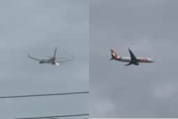 Avião da Gol colide com pássaro e turbina solta faíscas em Recife