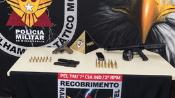 PMMG prende chefe do tráfico com fuzil em escola