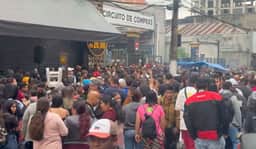 Promoção de TV a R$ 20 causa tumulto no Brás e loja é fechada pela PM em SP