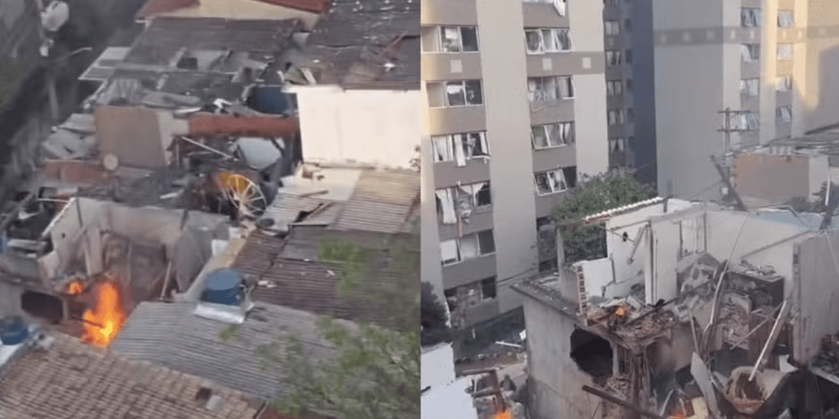 Explosão de gás provoca incêndio e deixa feridos em SP