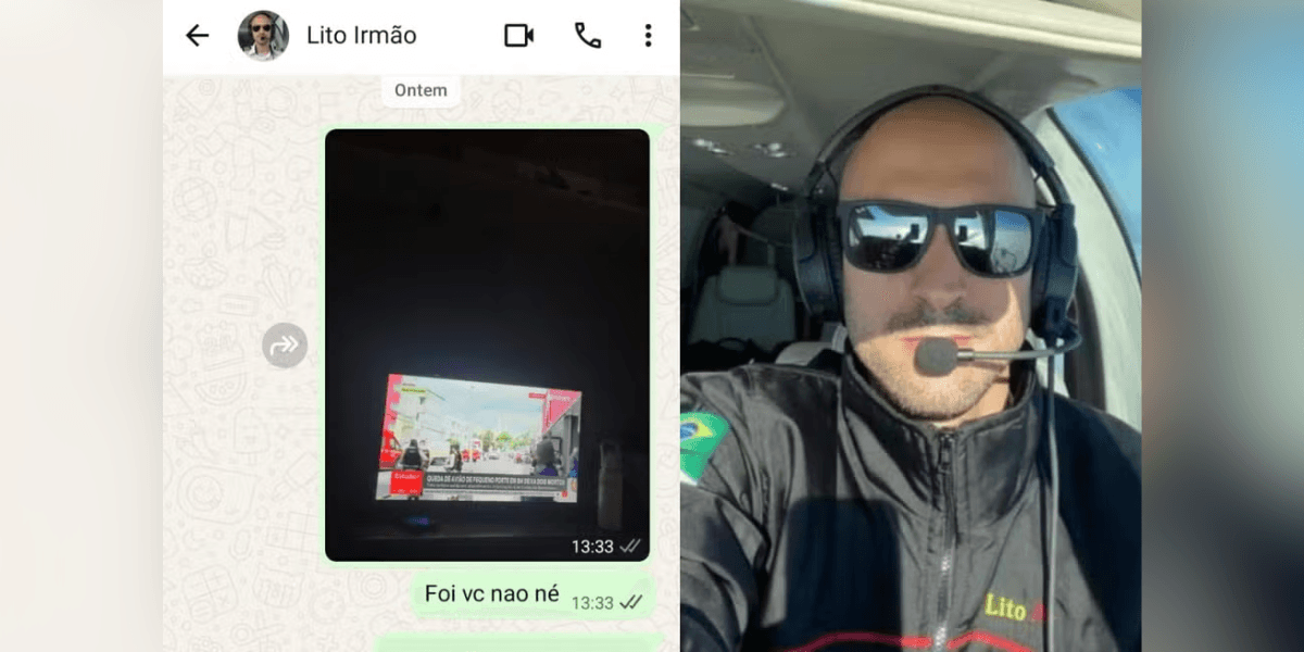 'Foi você não, né?': irmã de piloto mandou mensagem após ver notícia