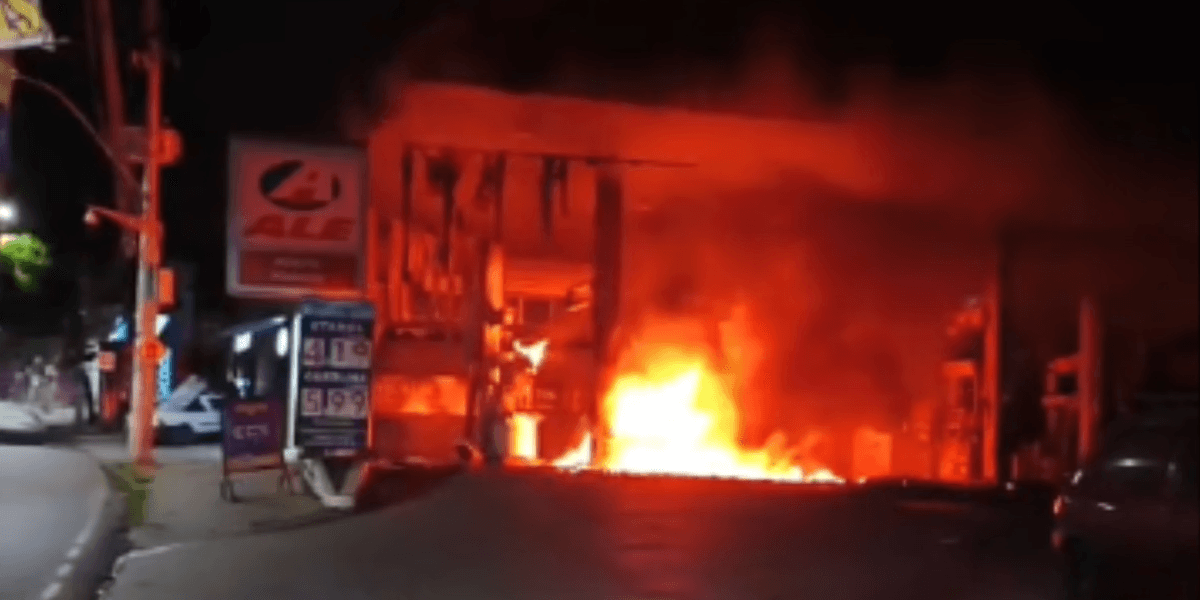 Bomba de combustível explode após perseguição na Grande BH