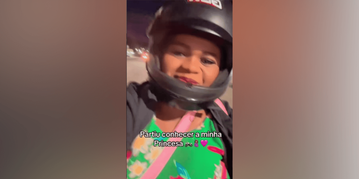 Mulher pilota própria moto em trabalho de parto para ir à maternidade