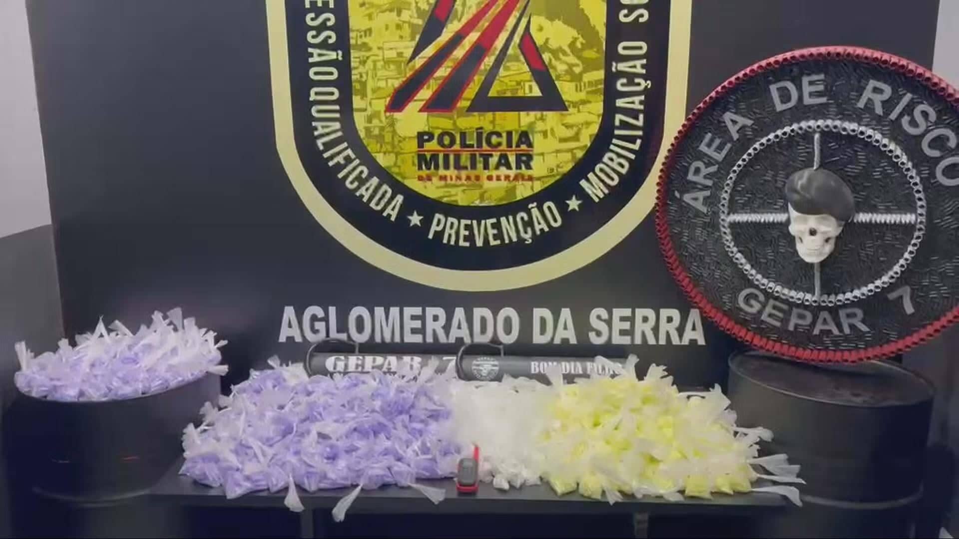 Traficante preso com 17 mil pinos de cocaína em BH