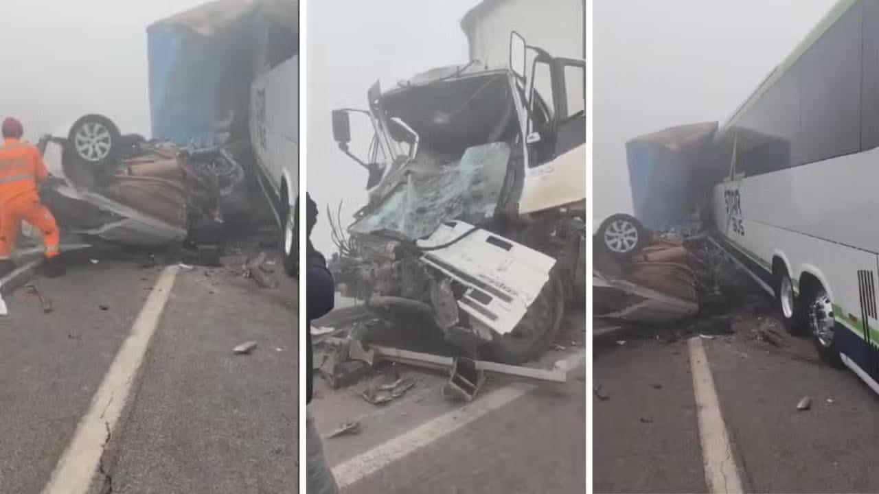 BR-262 tem acidente com 15 carros em Betim