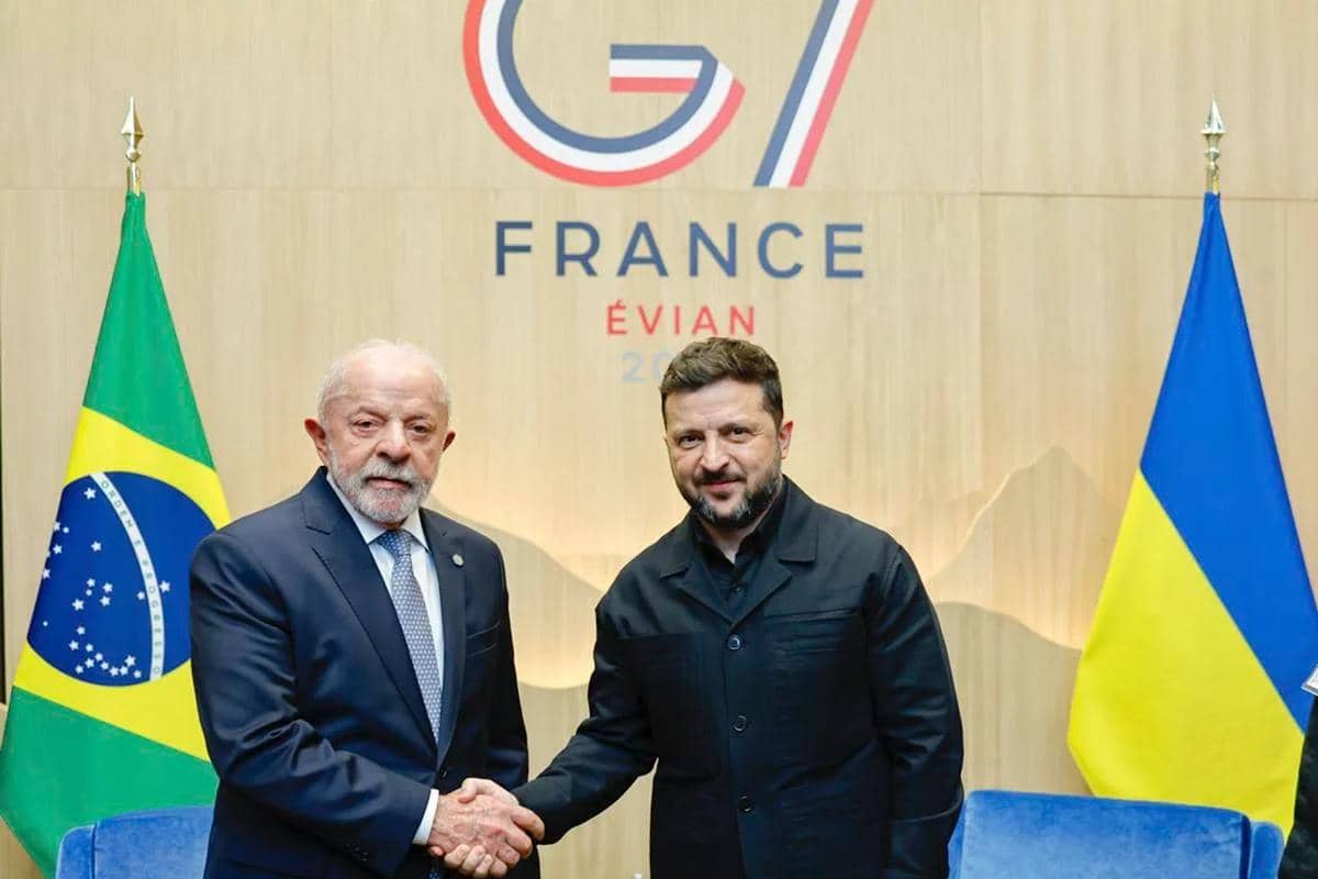 Lula se reúne com Zelensky no G7
