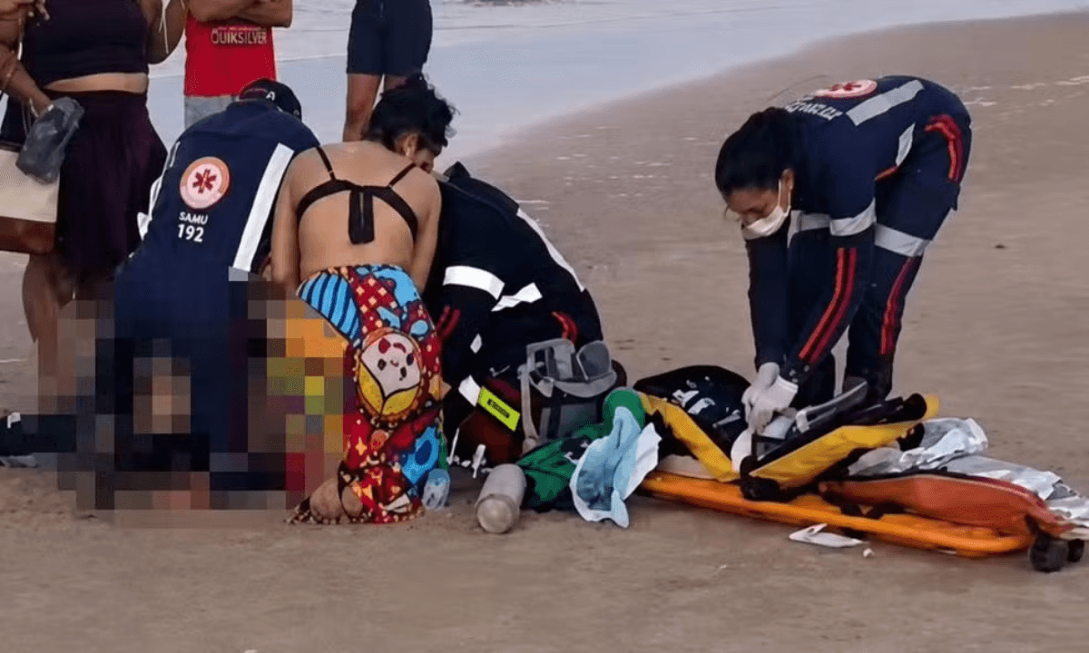 Turista de Minas morre afogado na Bahia ao tentar resgatar filho