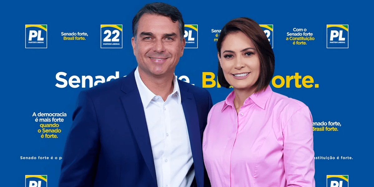 Michelle amplia participação em campanha e Flávio quer usá-la como trunfo