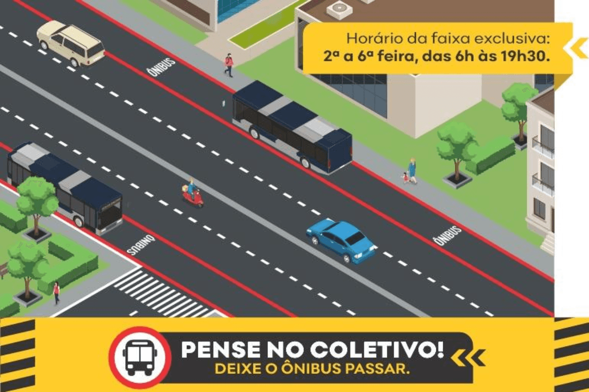 Avenida Afonso Pena ganha faixa exclusiva para ônibus