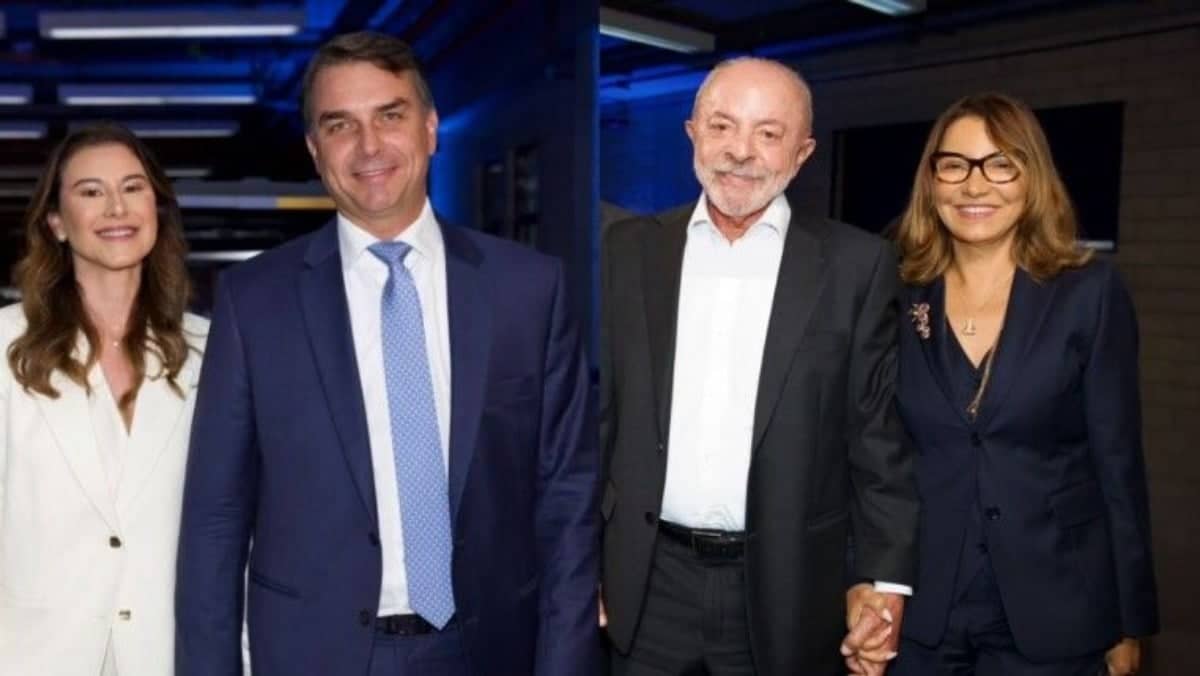 Lula e Flávio Bolsonaro se enfrentam no último debate presidencial