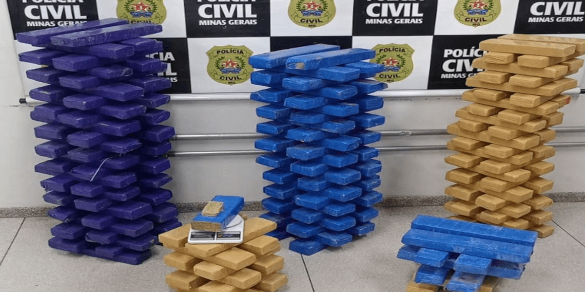 Dois homens são presos com 200 kg de maconha em Contagem