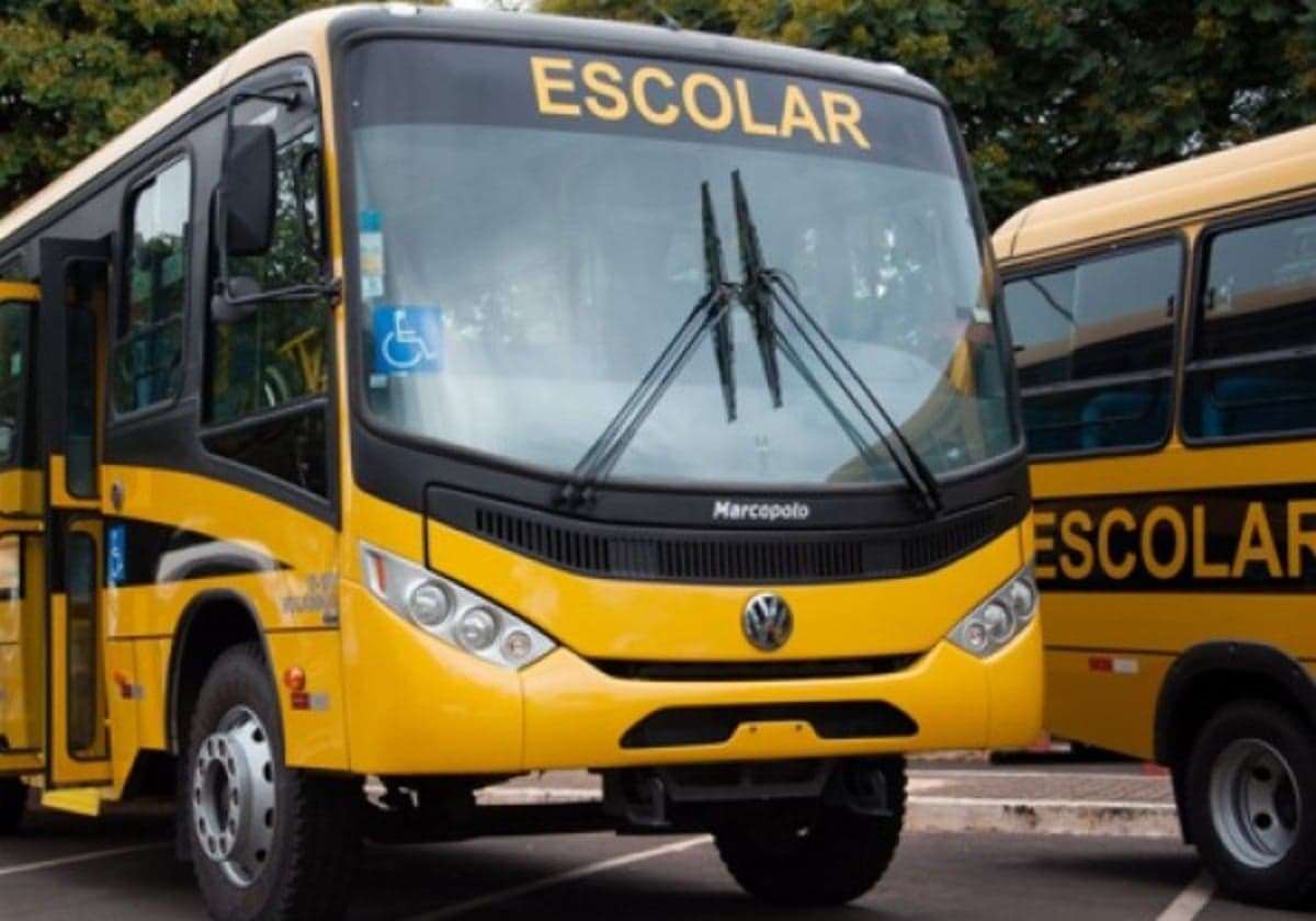 Imagem ilustrativa de ônibus escolar • Gov/ Reprodução