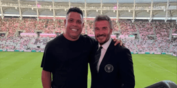Ronaldo e David Beckham se reencontram em estádio do Inter Miami