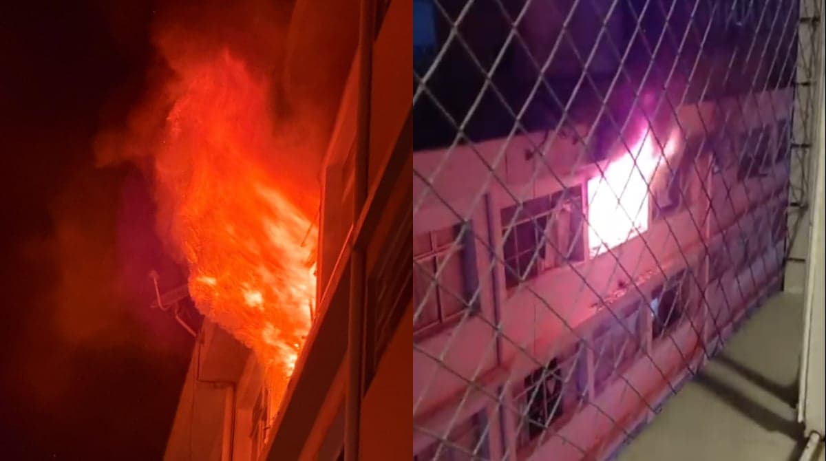 Incêndio em apartamento mobiliza bombeiros em BH