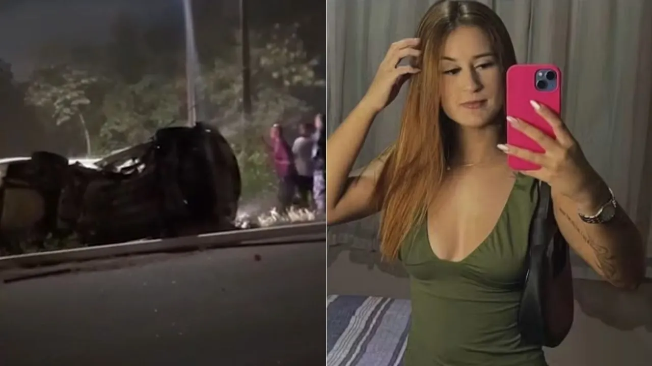Homem capota carro durante racha, namorada morre, e ele foge na Grande Vitória • Foto: Redes Sociais
