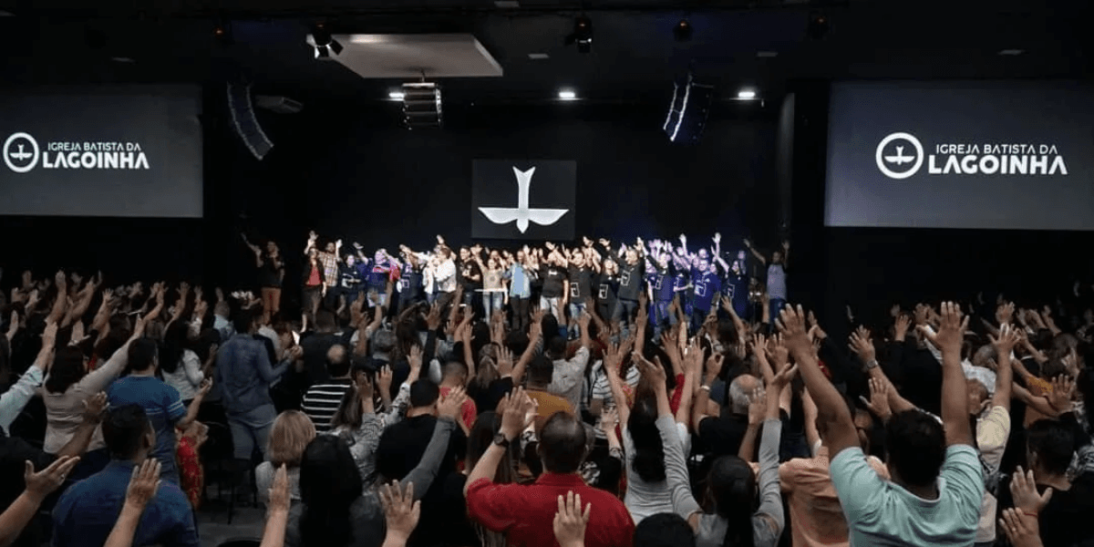 Fiéis na Igreja Batista da Laginha - Foto: Crédito: Reprodução/Facebook Lagoinha Alphaville