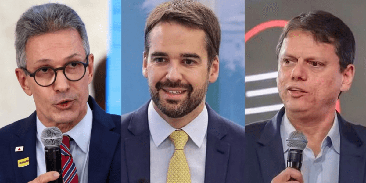 Zema, Eduardo Leite e Tarcísio - Foto: Divulgação/Agência Brasil