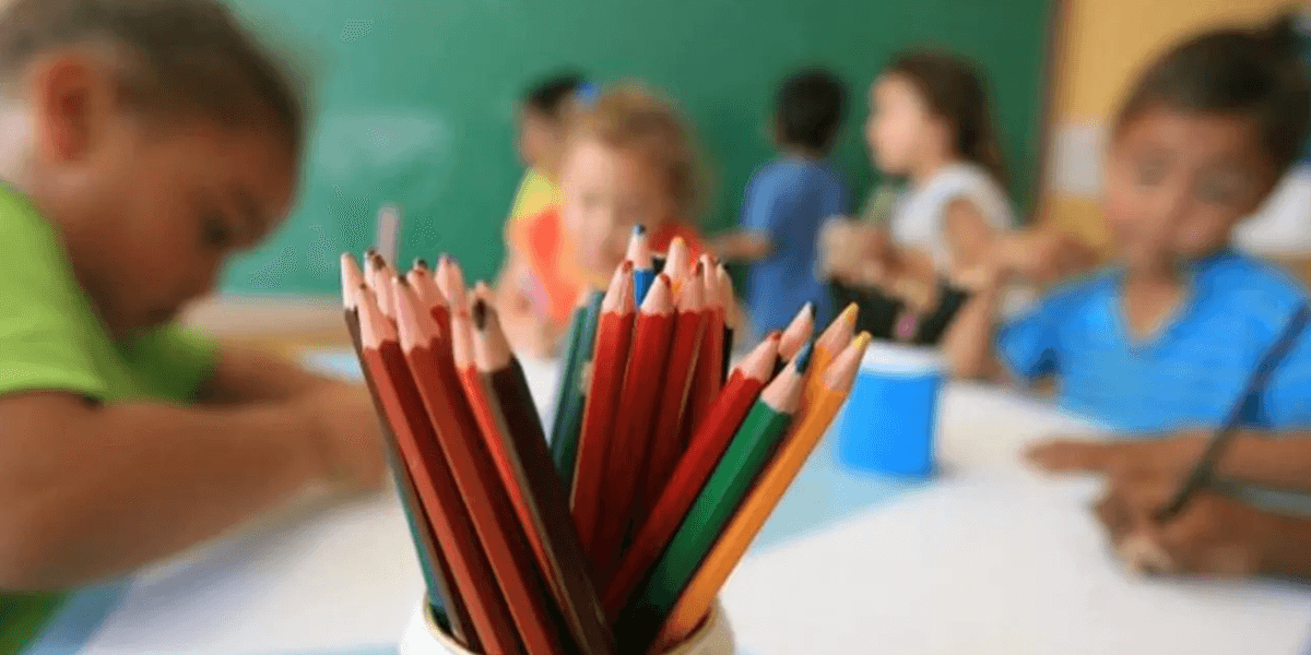 Sala de aula com crianças da educação infantil - Crédito: Arquivo/Agência Brasil