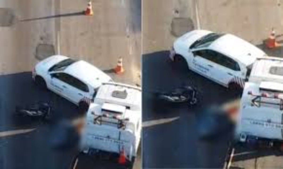 Motociclista morre após batida na BR-040; há suspeita de fuga de veículo • Geraldo Júnior | Drone da Itatiaia