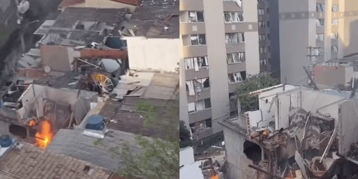 Incêndio destruiu casas em comunidade no Jaguaré, Zona Oeste de São Paulo - Foto: Reprodução/Instagram