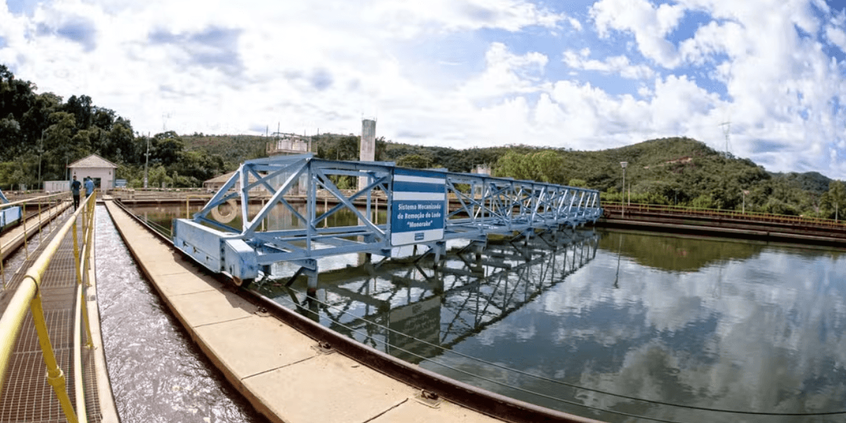 Estação de Tratamento de Água (ETA) Rio das Velhas, operada pela Copasa - Foto: Divulgação/Copasa