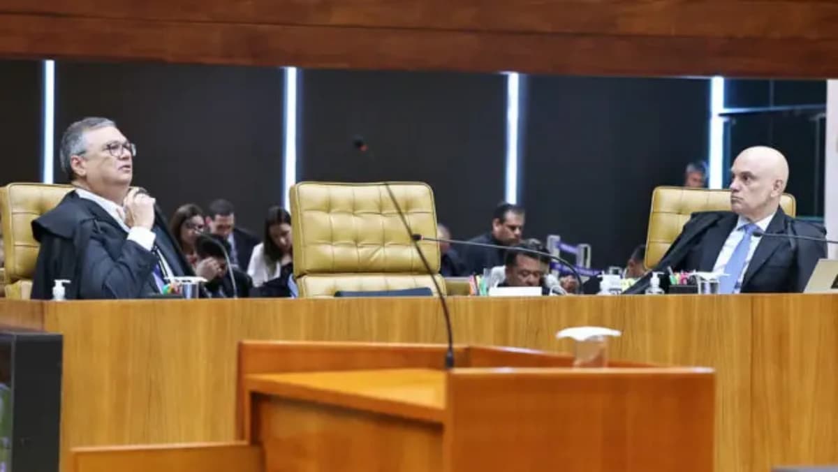 Ministros do Supremo Tribunal Federal, Flávio Dino e Alexandre de Moraes (Foto: Antonio Augusto/STF)