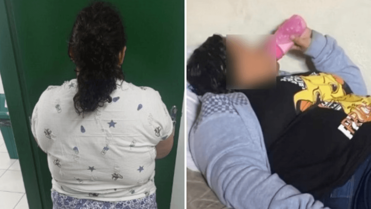 Ao ser presa, mulher confessou que se passava por criança para aplicar golpes - Foto: PCSC / Divulgação - Redes Sociais / Reprodução