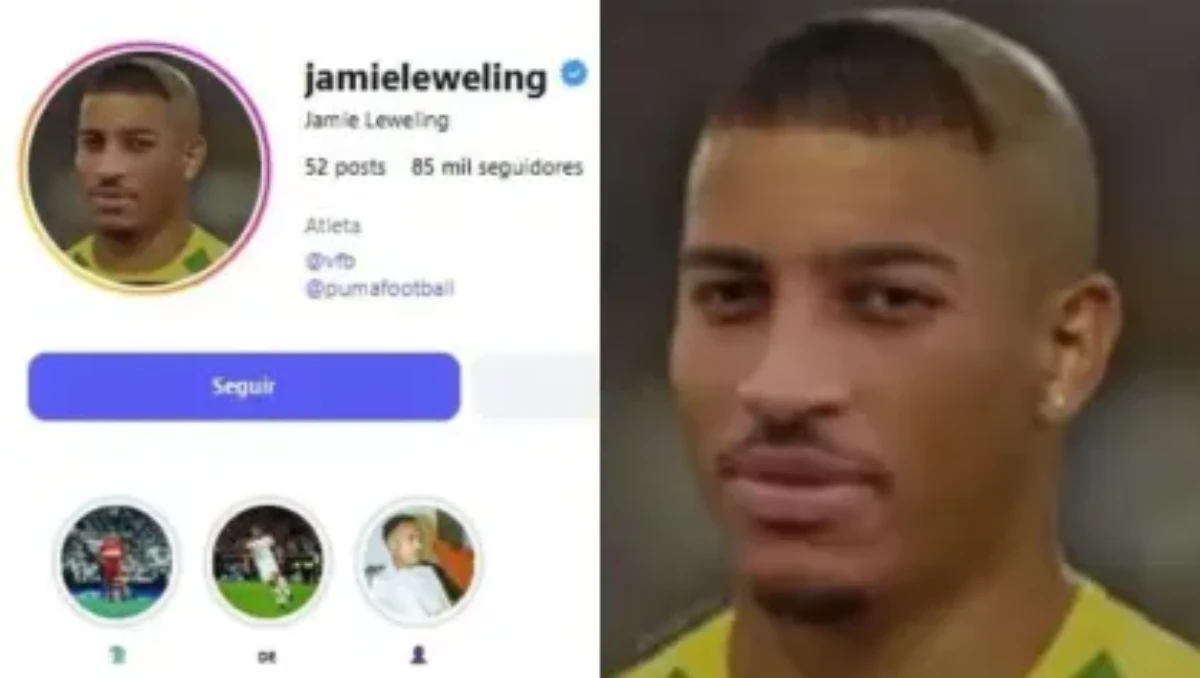 Jamie Leweling altera foto nas redes sociais  • Reprodução/Instagram Jamie Leweling