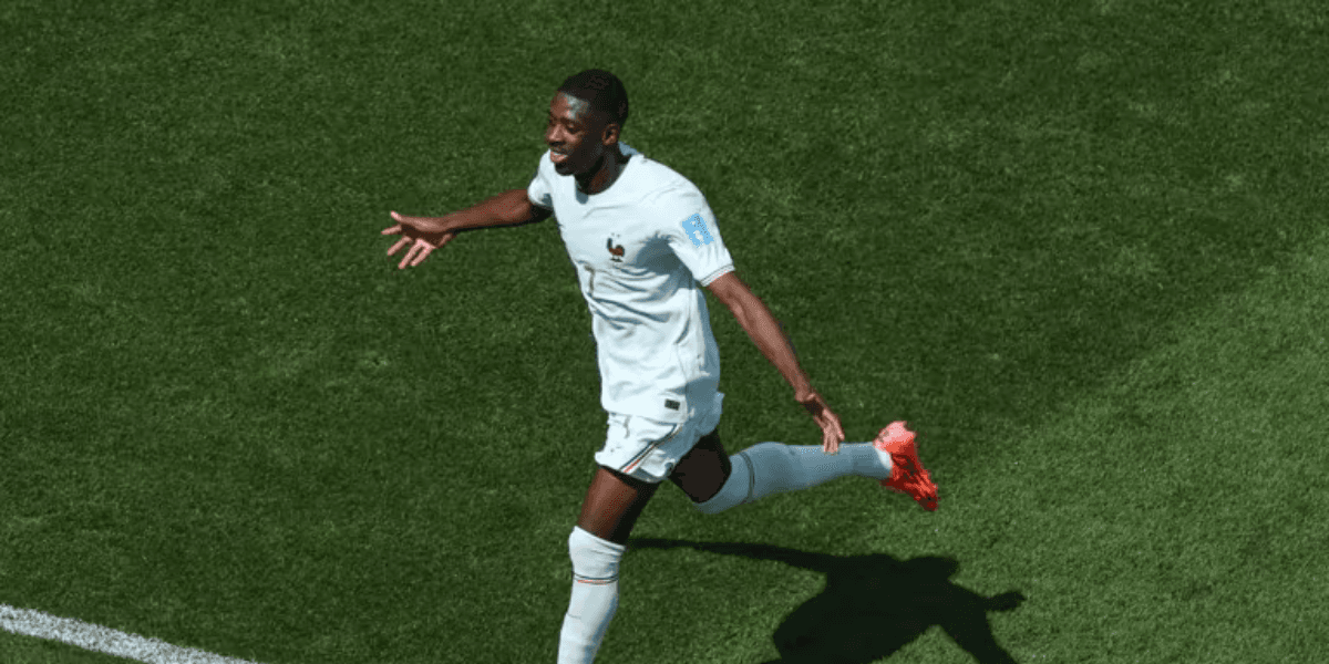 Dembelé brilhou pela França contra a Noruega na Copa do Mundo - Foto: Fifa/Reprodução