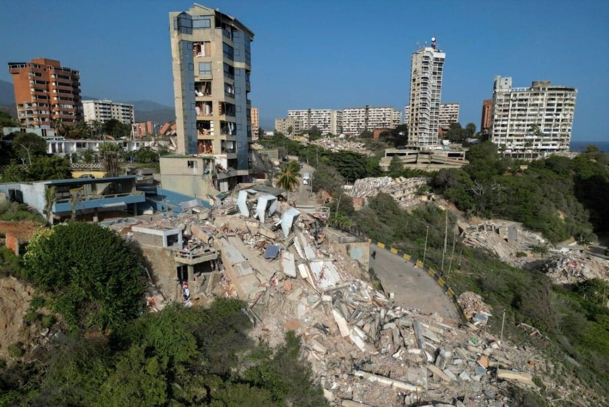 Rastro de destruição deixado pelos terremotos em La Guardia - Foto: Federico Parra 