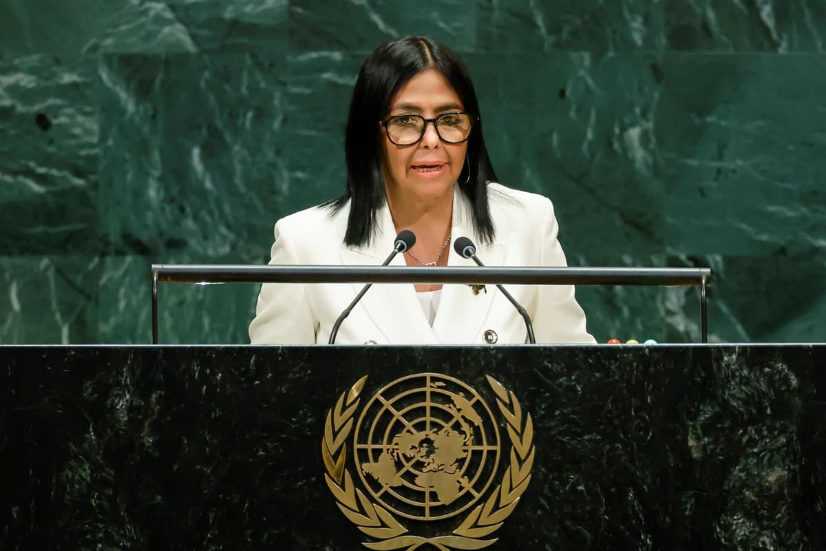 Presidente interina da Venezuela, Delcy Rodríguez - Foto: Eduardo Munoz