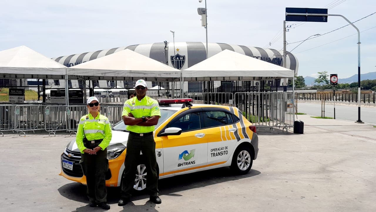 Operação de trânsito na Arena MRV - Divulgação/PBH