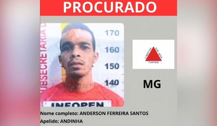 Criminoso de Teófilo Otoni integra lista nacional dos mais procurados do Brasil