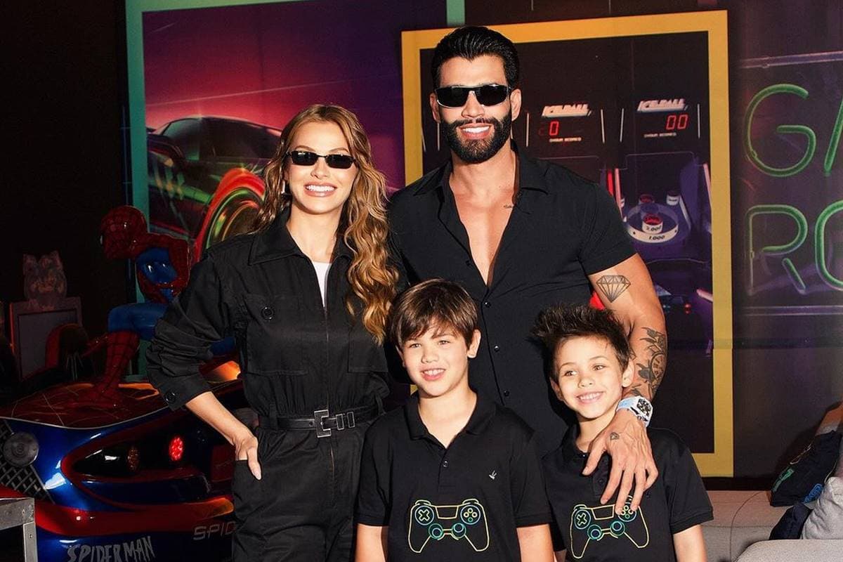 Gusttavo Lima, filhos e esposa