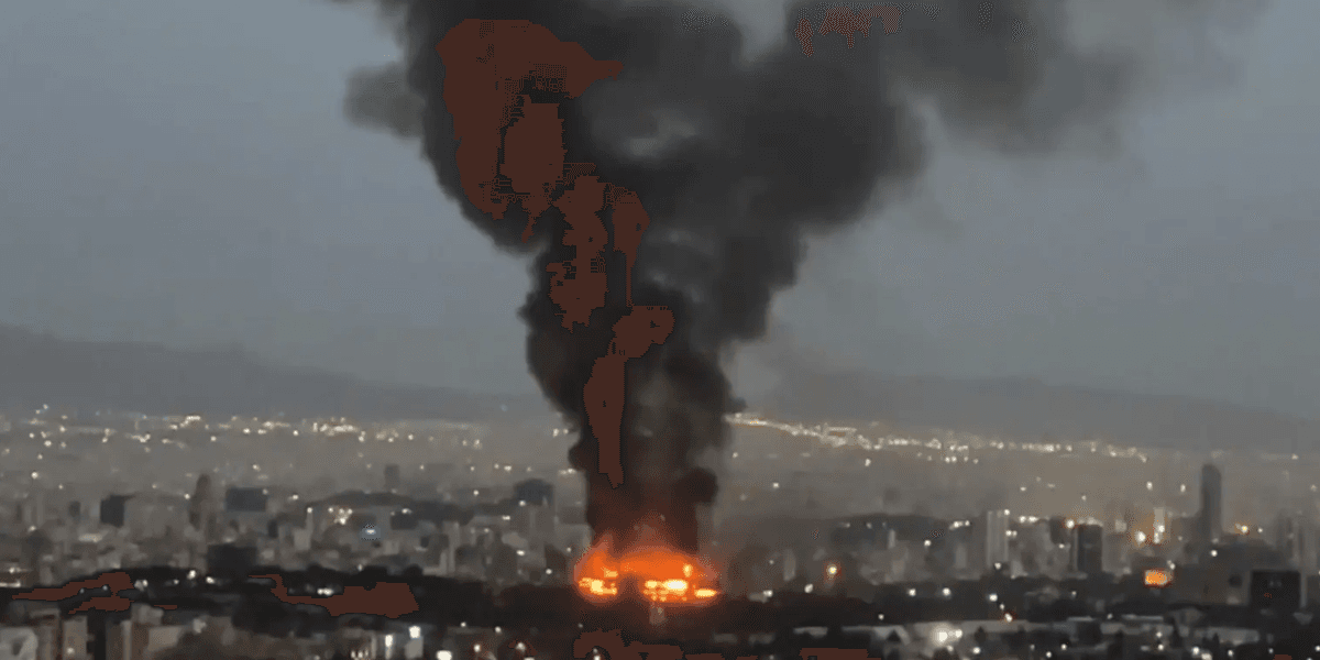 Guerra aérea em Teerã, Irã - Foto: Mídias sociais
