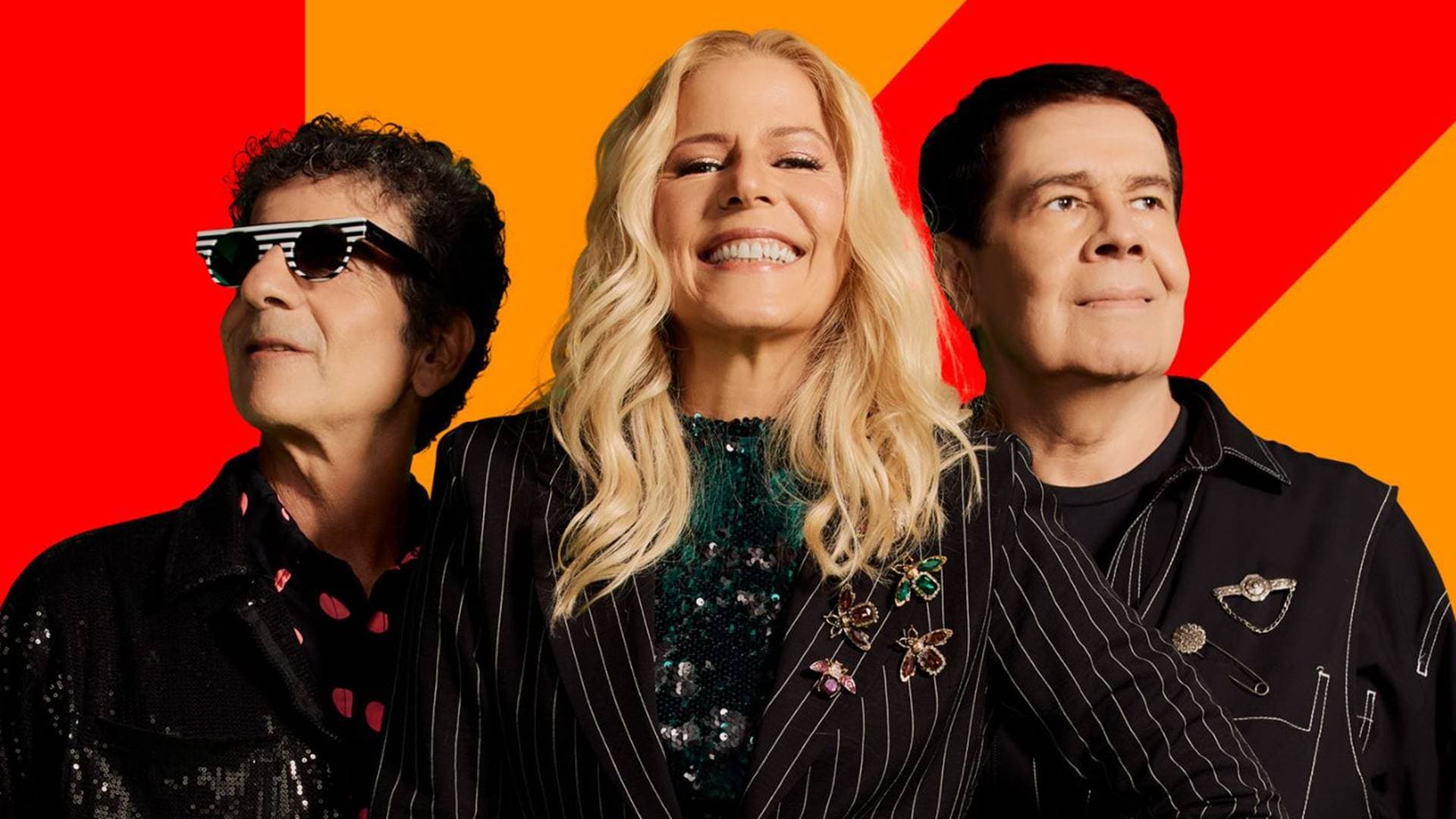 Kid Abelha em 2026 (E-D): George Israel, Paula Toller e Bruno Fortunato